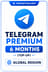 Telegram - Premium 6 Months (Top-Up)