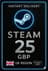 Steam Wallet Code 25 GBP