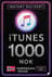 iTunes Gift Card 1000 NOK NO