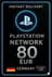 Playstation PSN Card 80 Euro DE