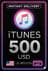 iTunes Gift Card - US$ 500