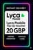 Lyca Mobile լիցքավորման վաուչեր - 20 GBP