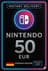 Nintendo eShop-kort - 50€ (Tyskland)
