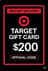 Подаръчна карта Target - 200$