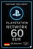 PlayStation PSN kort 60 euro DE