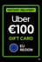 Uber նվեր քարտ - 100 EUR