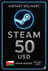 Steam Wallet Code - 50 USD (Oman)