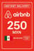 Cartão-presente Airbnb - 250 MXN (México)
