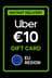 Uber նվեր քարտ - 10 EUR