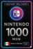 Nintendo eShop eeltasu kaart - 1000 MXN