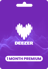 Deezer Premium 1 ай АҚШ Сыйлық картасы