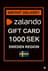 Zalando Gift Card - 1000 SEK (SE)