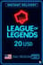 League Of Legends NA 20 Usd Riot Gift Card