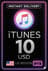 iTunes-gavekort - US$ 10