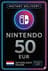 Nintendo eShop картасы - 50€ (Нидерланд)